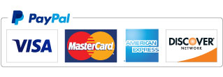 PayPal accepts Visa, MasterCard, American Express, and Discover cards